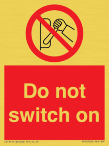 PV10702: Do not switch on