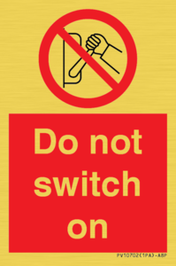 PV10702: Do not switch on