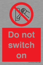 PV10702: Do not switch on