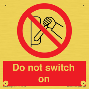 PV10702: Do not switch on