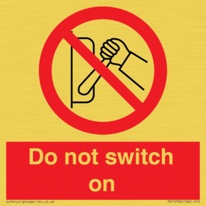 PV10702: Do not switch on