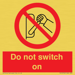 PV10702: Do not switch on