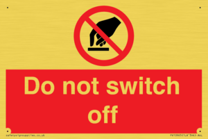 PV10965: Do not switch off