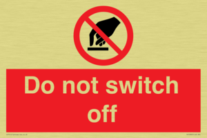 PV10965: Do not switch off