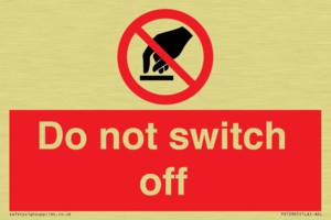PV10965: Do not switch off