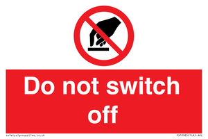 PV10965: Do not switch off