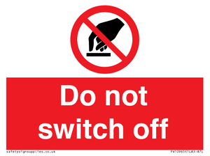 PV10965: Do not switch off