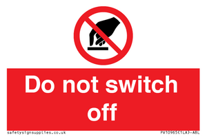 PV10965: Do not switch off