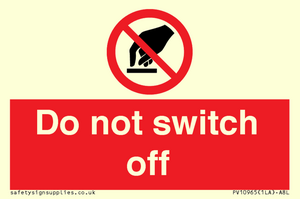 PV10965: Do not switch off
