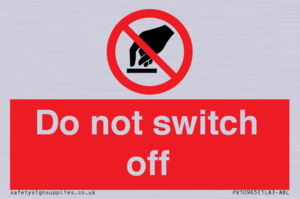 PV10965: Do not switch off