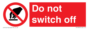PV10965: Do not switch off