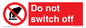 PV10965: Do not switch off