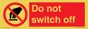 PV10965: Do not switch off
