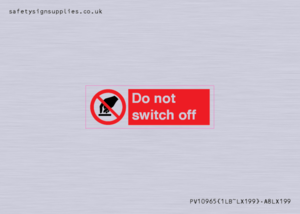 PV10965: Do not switch off