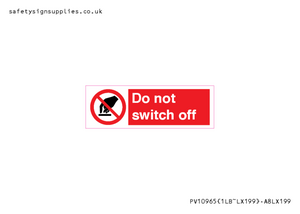 PV10965: Do not switch off