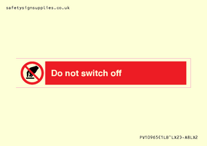 PV10965: Do not switch off