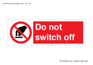 PV10965: Do not switch off