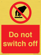 PV10965: Do not switch off