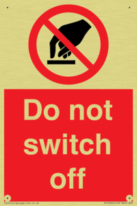 PV10965: Do not switch off