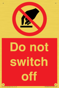 PV10965: Do not switch off