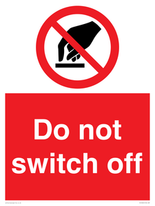 PV10965: Do not switch off