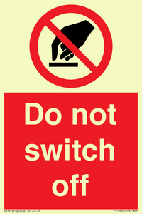 PV10965: Do not switch off