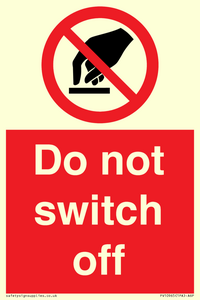 PV10965: Do not switch off