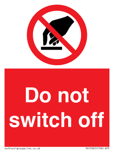 PV10965: Do not switch off