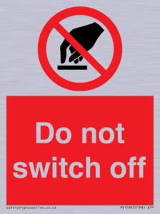 PV10965: Do not switch off