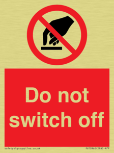 PV10965: Do not switch off