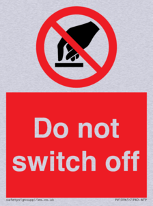 PV10965: Do not switch off
