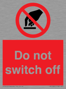 PV10965: Do not switch off