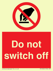 PV10965: Do not switch off