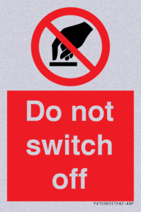 PV10965: Do not switch off