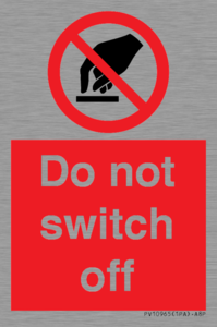PV10965: Do not switch off