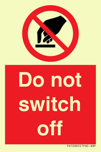 PV10965: Do not switch off