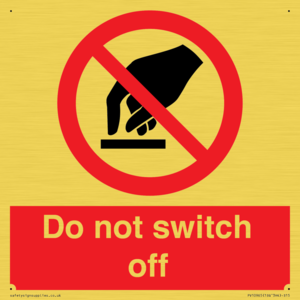 PV10965: Do not switch off