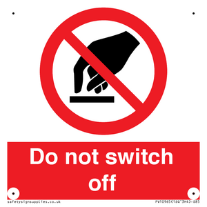 PV10965: Do not switch off