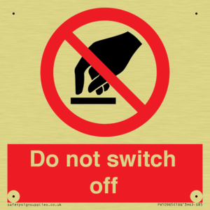 PV10965: Do not switch off