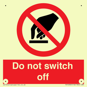 PV10965: Do not switch off