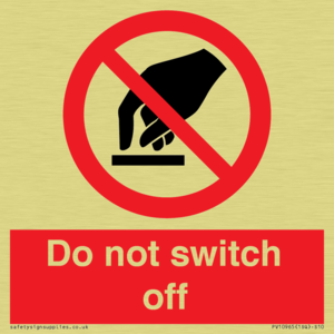 PV10965: Do not switch off