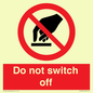 PV10965: Do not switch off