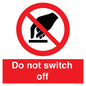 PV10965: Do not switch off