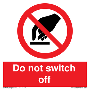 PV10965: Do not switch off
