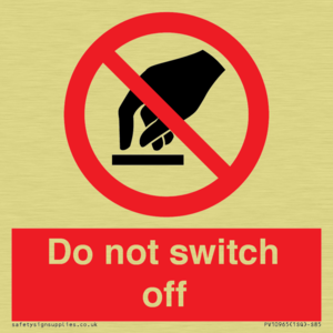 PV10965: Do not switch off