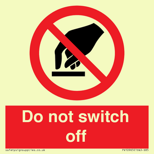 PV10965: Do not switch off