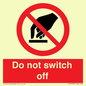 PV10965: Do not switch off