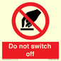 PV10965: Do not switch off
