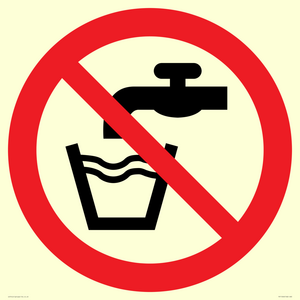 PV11246: P005 Prohibition: Not drinking water