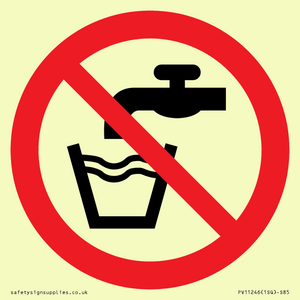 PV11246: P005 Prohibition: Not drinking water